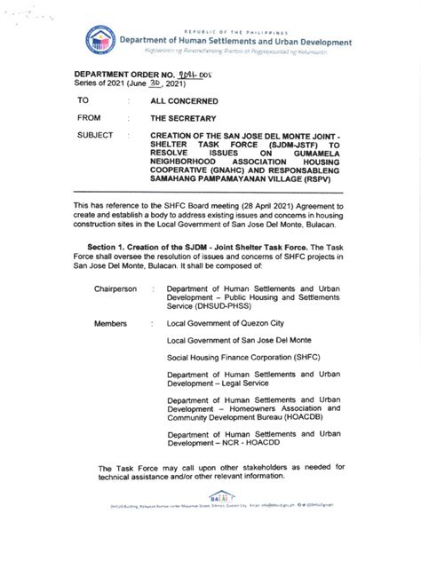 dhsud rules of procedure|DHSUD Department Order No. 2021.